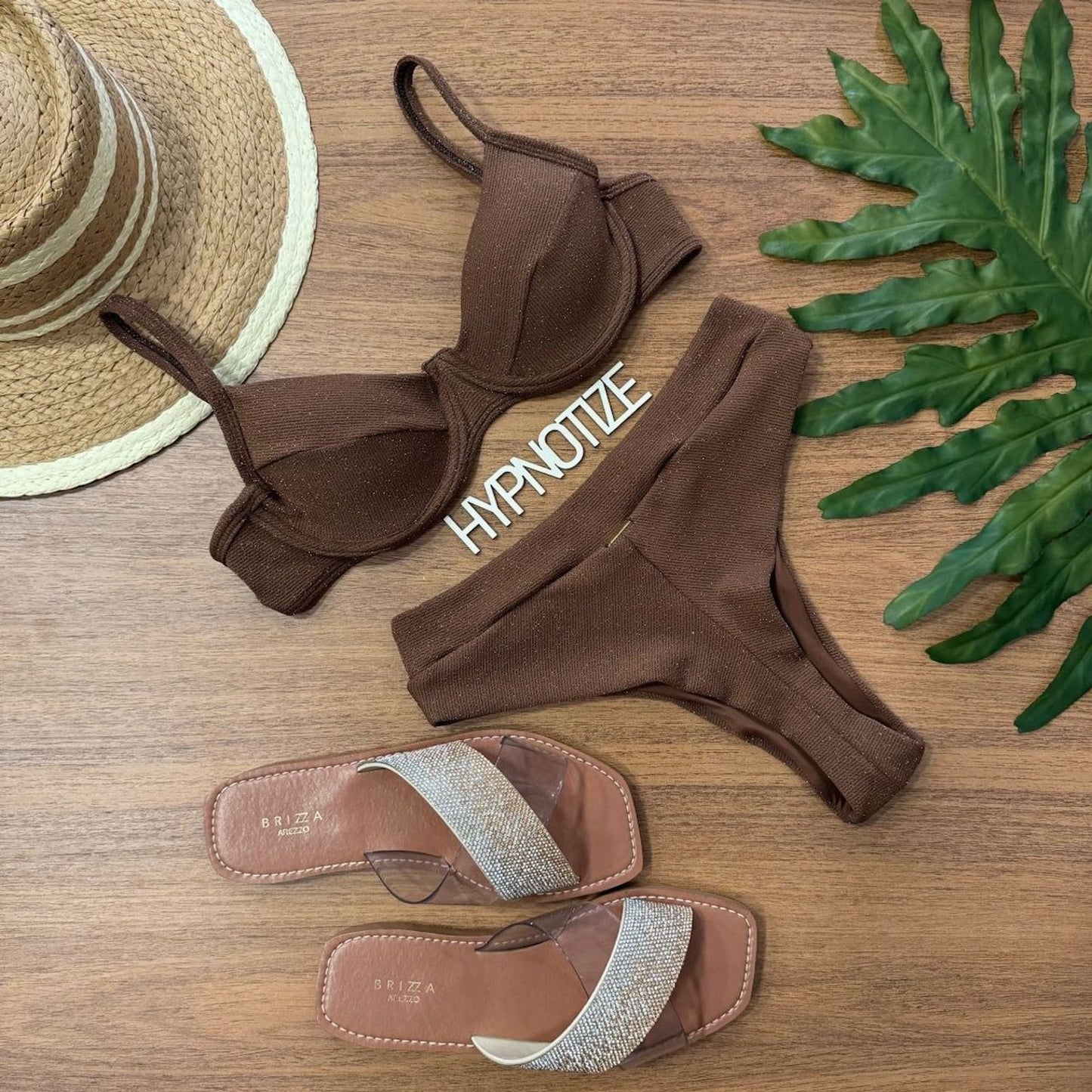 BIKINI MIKAELA - LUREX BROWN