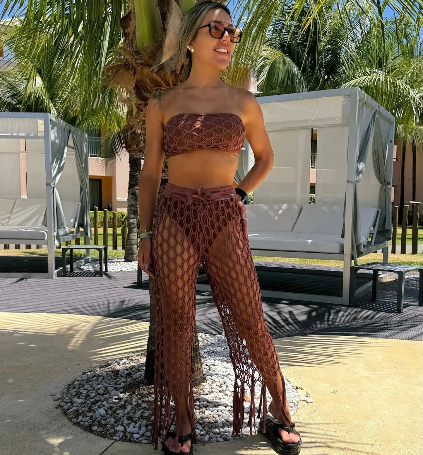 BEACH PANTS - TORRIE LUNA BROWN