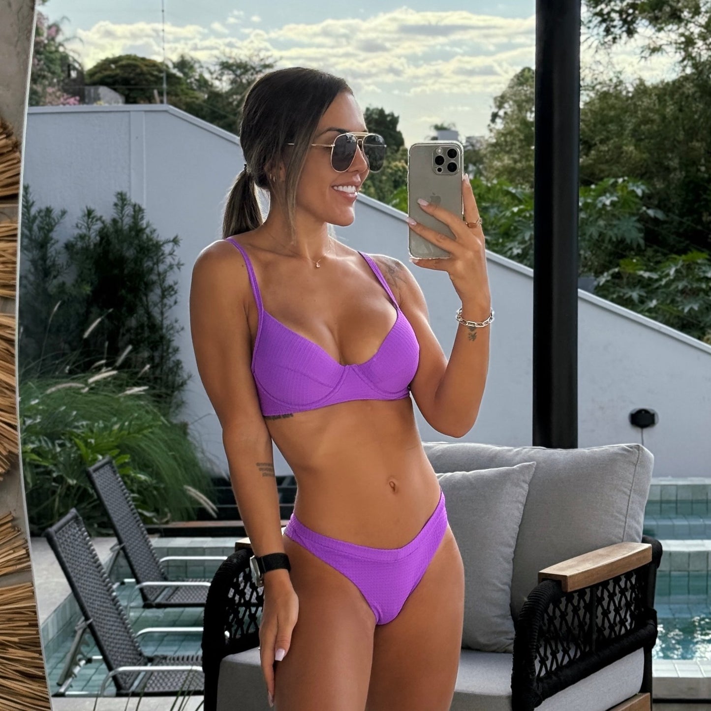 BIKINI CATIELE - PESPONTO GRAPE