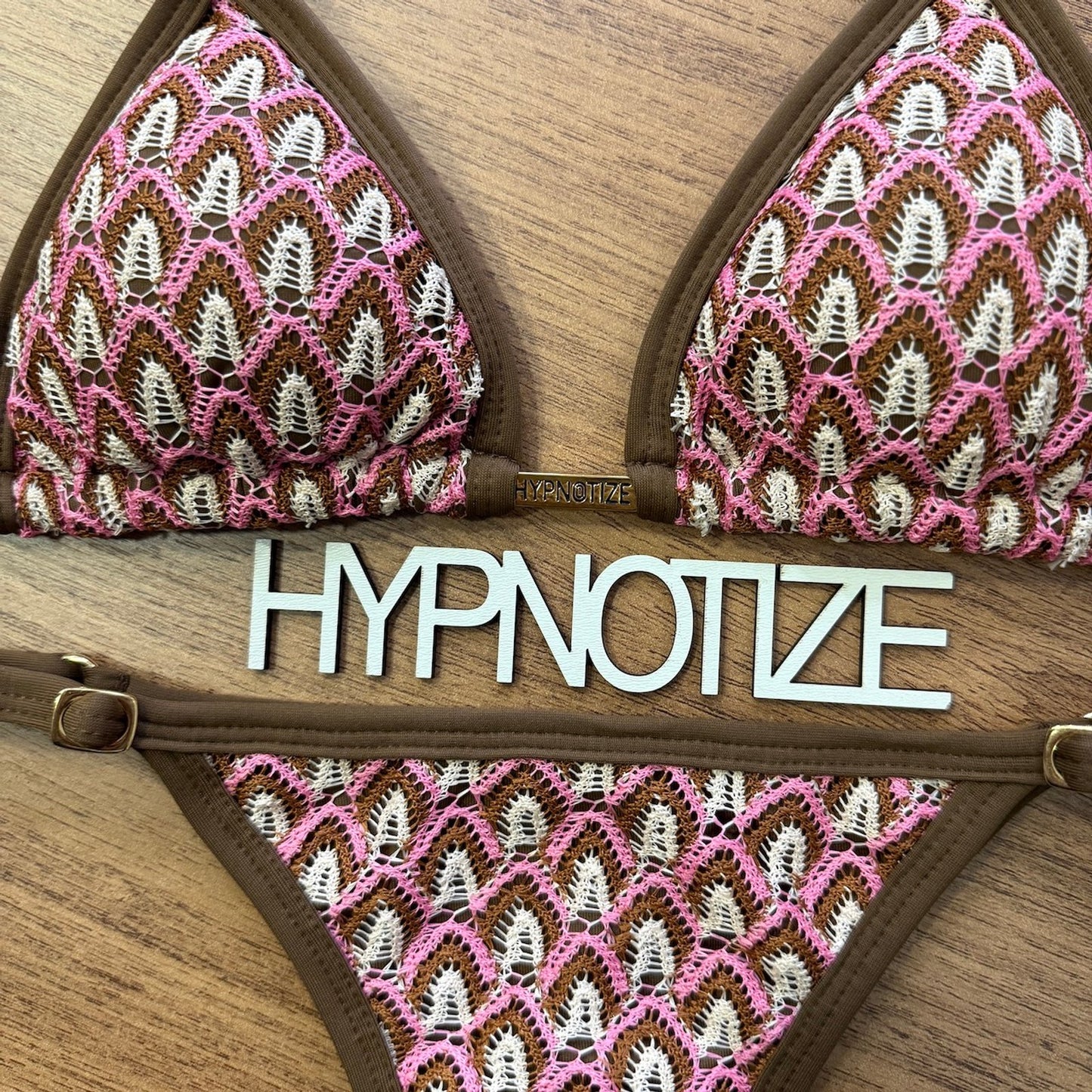 BIKINI GIOVANELA - LACE BROWN AND PINK