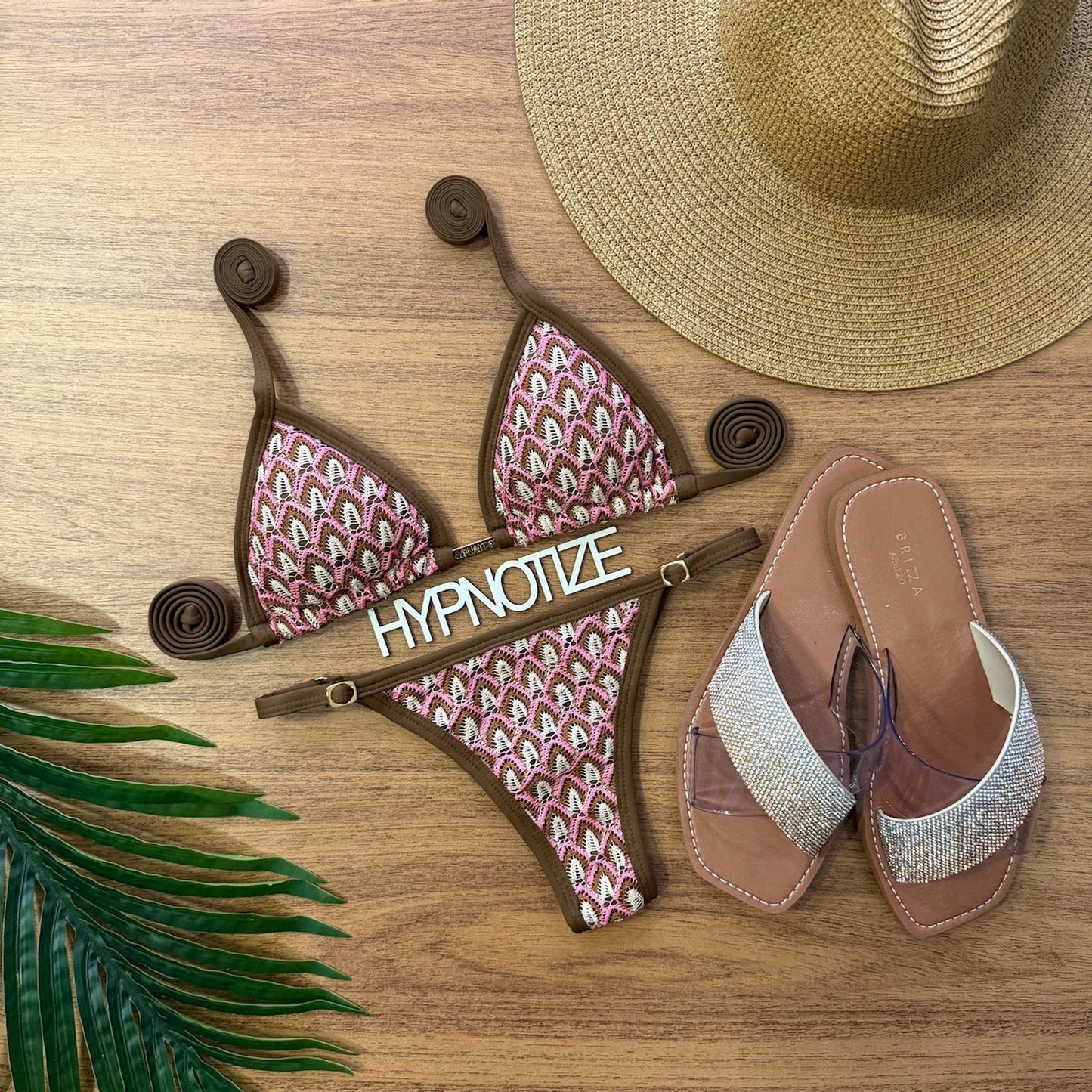 BIKINI GIOVANELA - LACE BROWN AND PINK