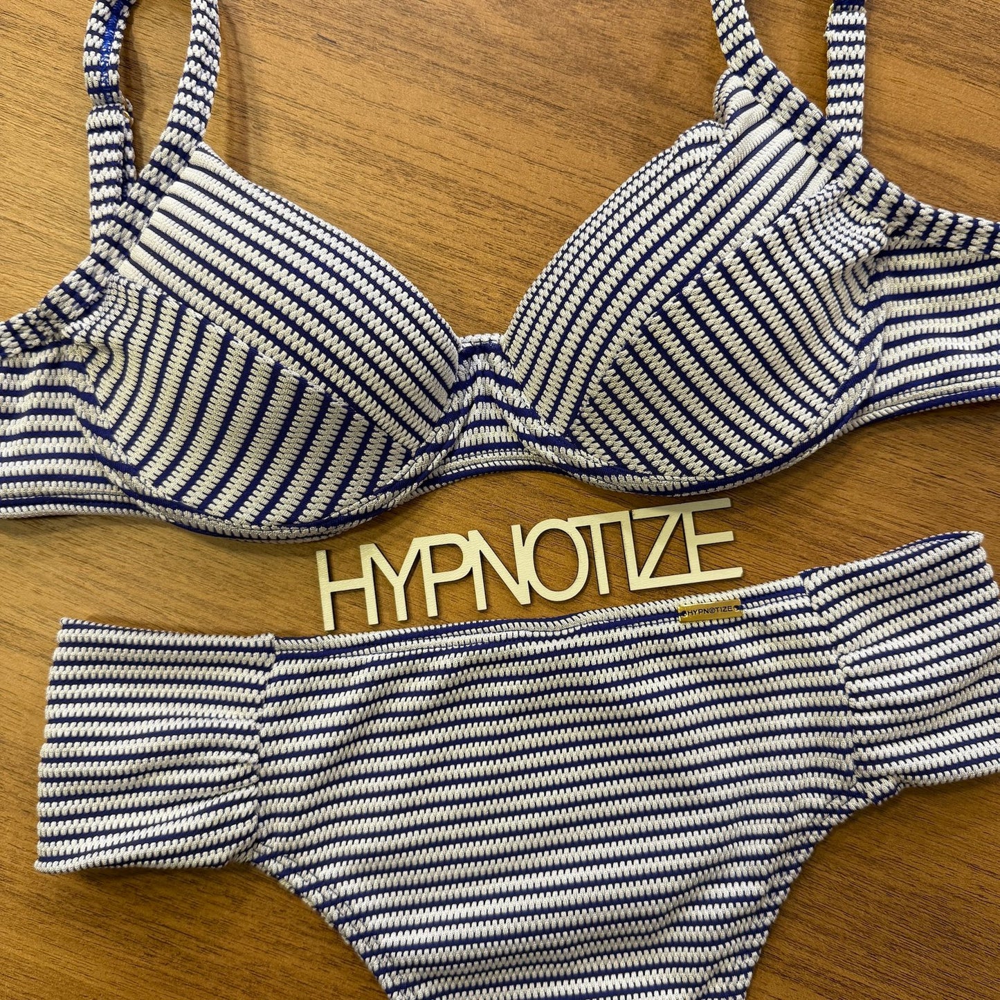 BIKINI CLAUDIA - WAVES BLUE/WHITE
