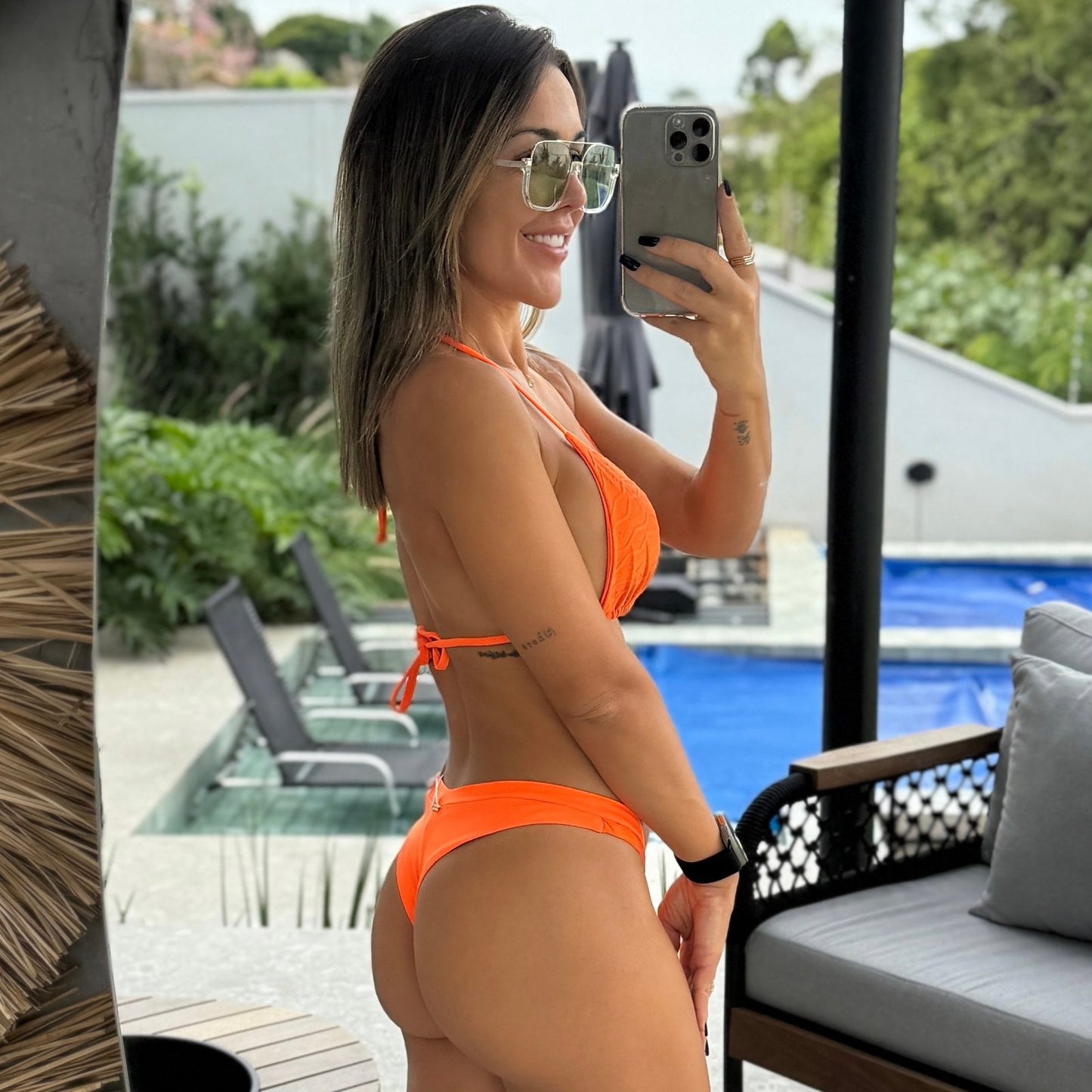 BIKINI ANDRIELI - BRODERI ORANGE