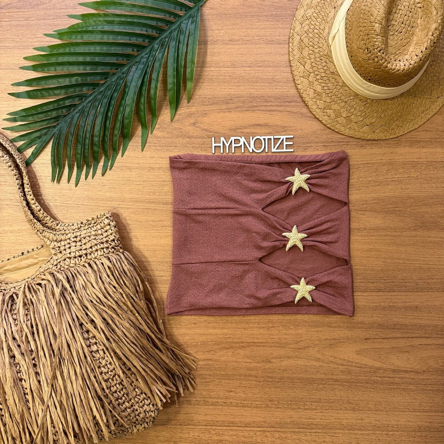 BEACH SKIRT EULALIA - COGNAC