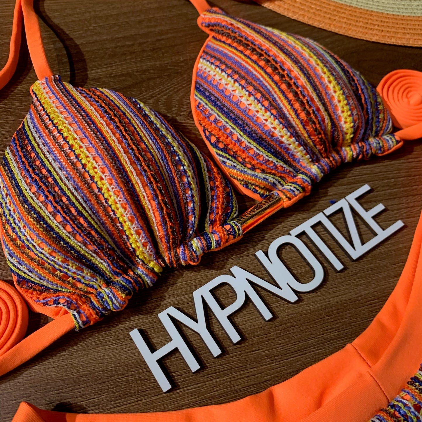 BIKINI ANDRIELI - ORANGE CROCHET