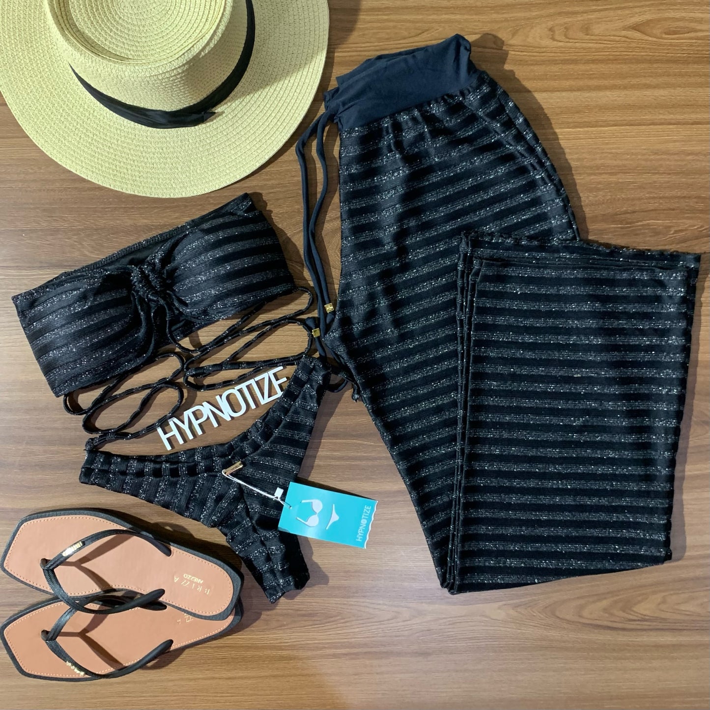 BIKINI PRISCILA - LUREX BLACK