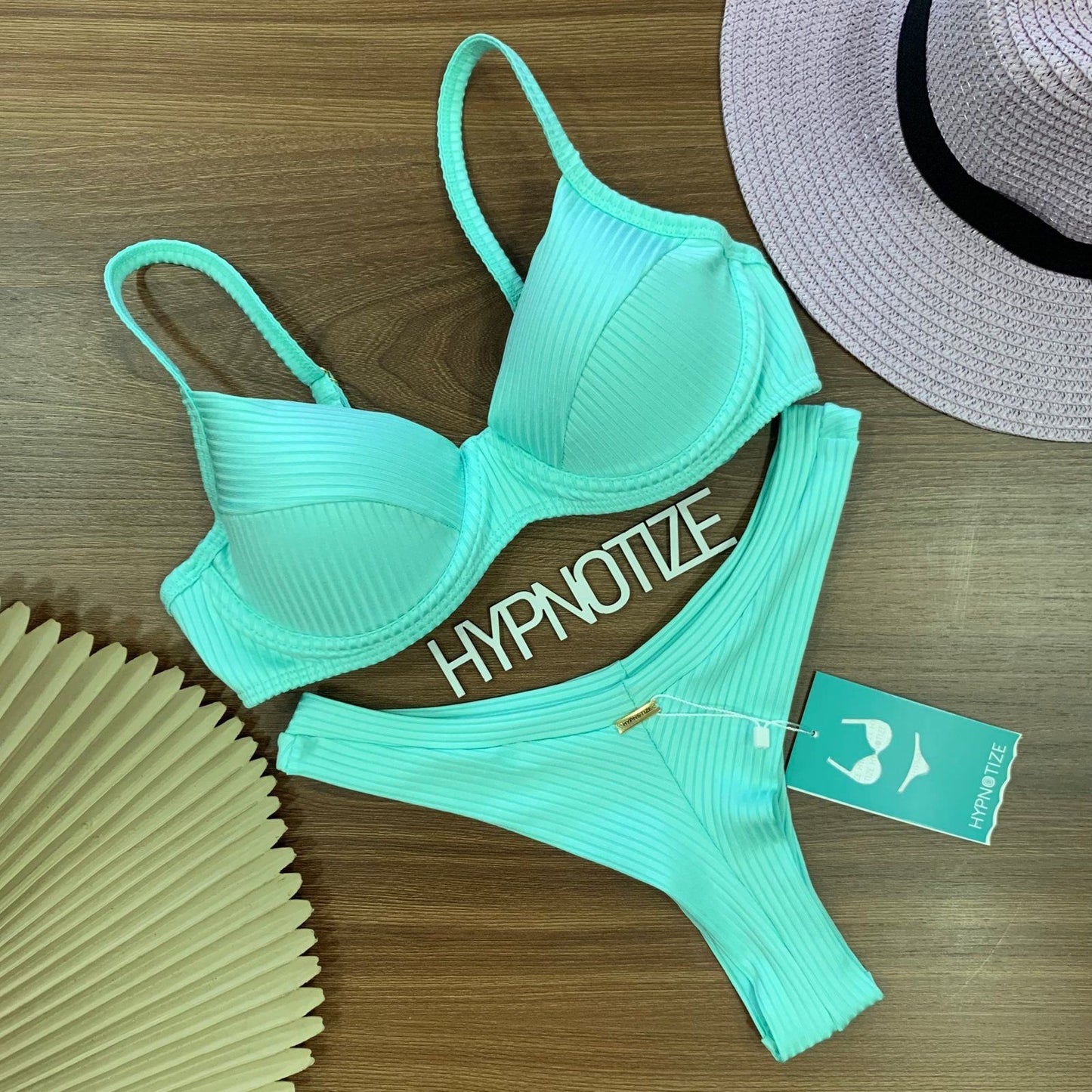 BIKINI CATIELE - CANELADO MALHA GREEN