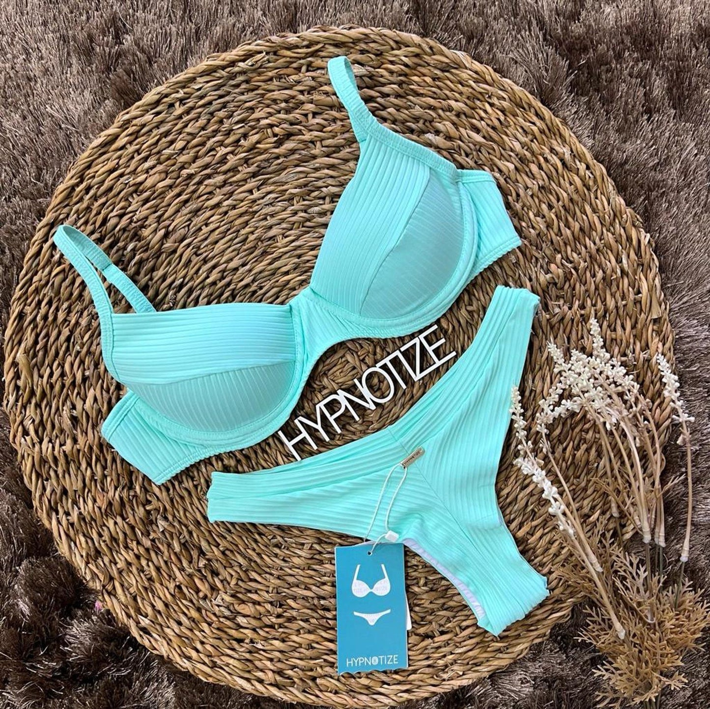 BIKINI CATIELE - CANELADO MALHA GREEN