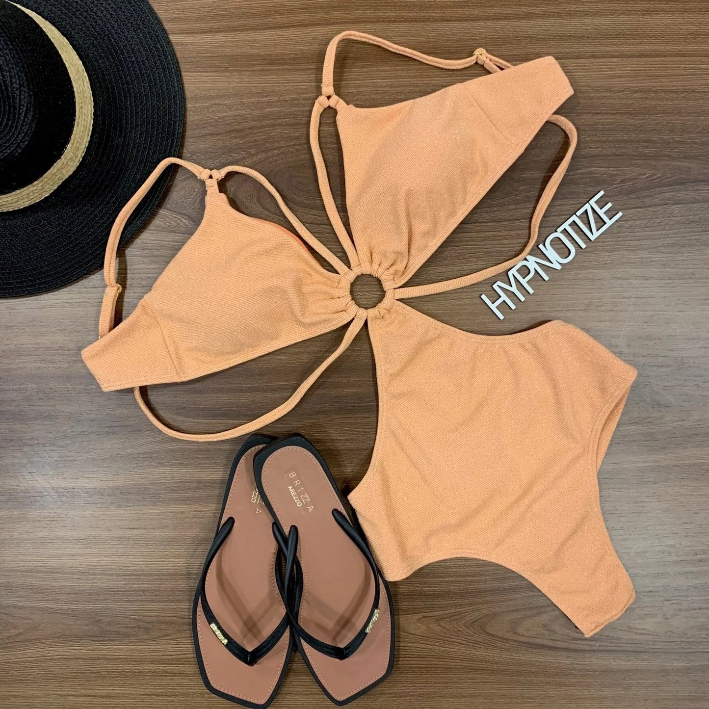 BODY TAINARA - LUREX PAPAYA