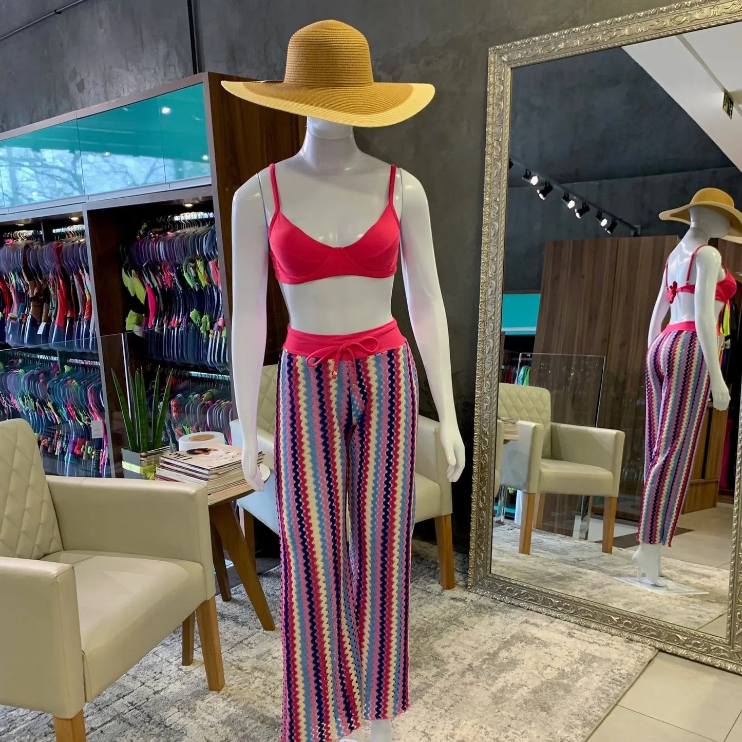 BEACH PANTS - CROCHET PINK