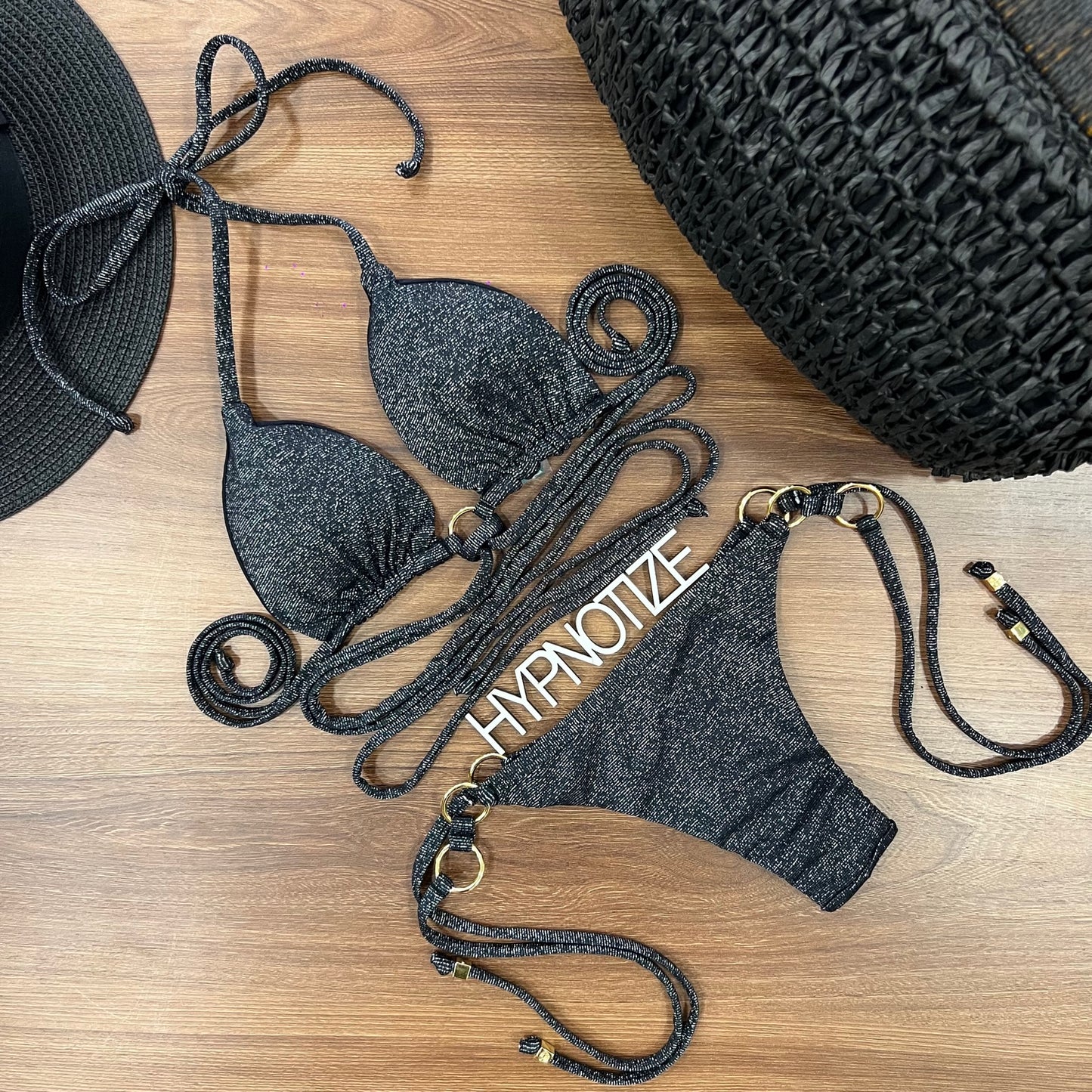 BIKINI FRANCINE - LUREX BLACK