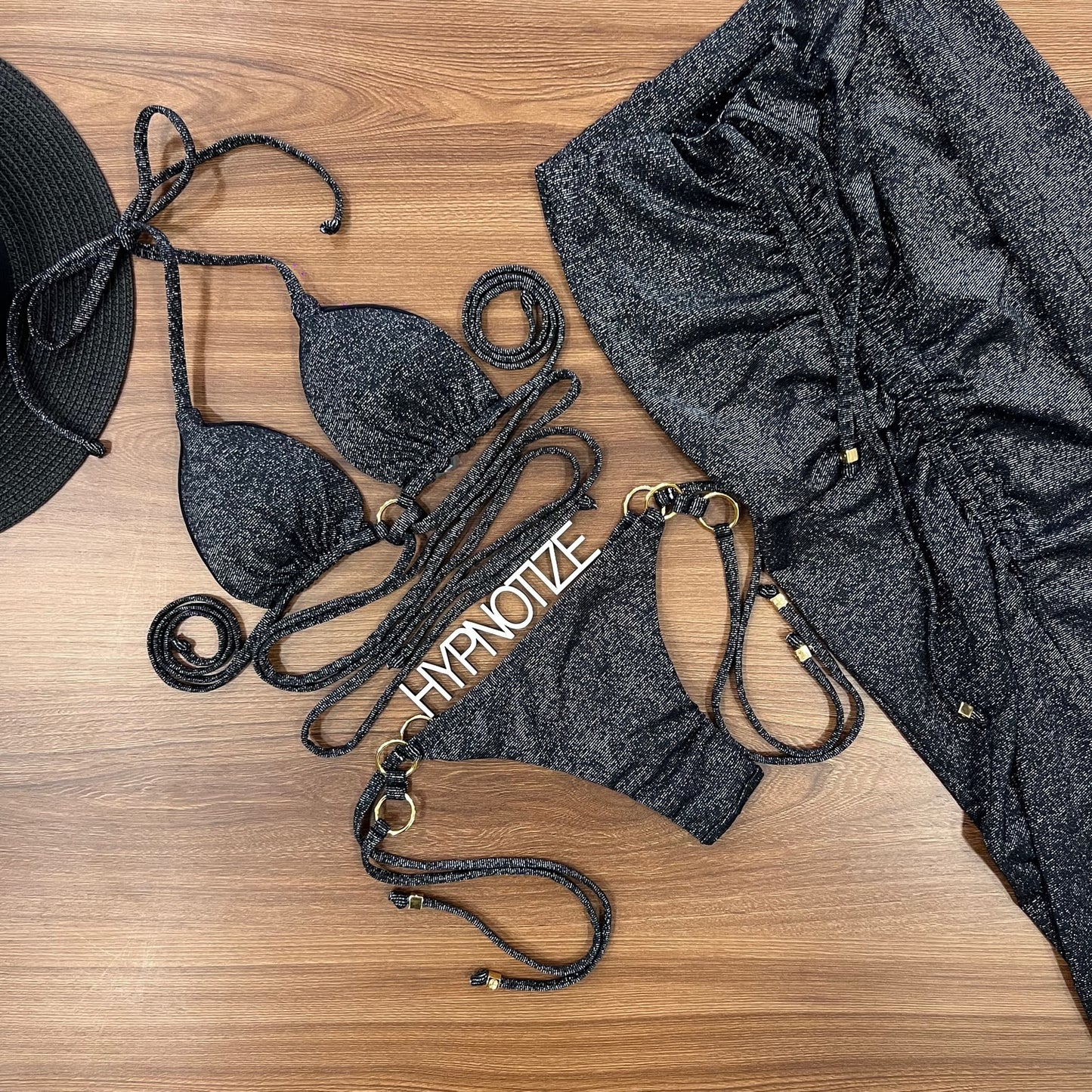 BIKINI FRANCINE - LUREX BLACK