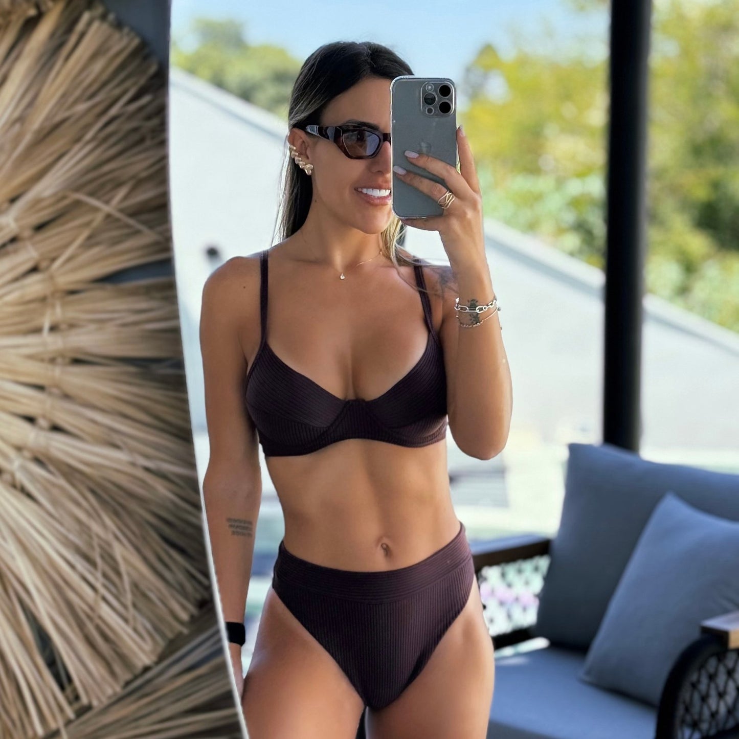 BIKINI MIKAELA - DARK BROWN
