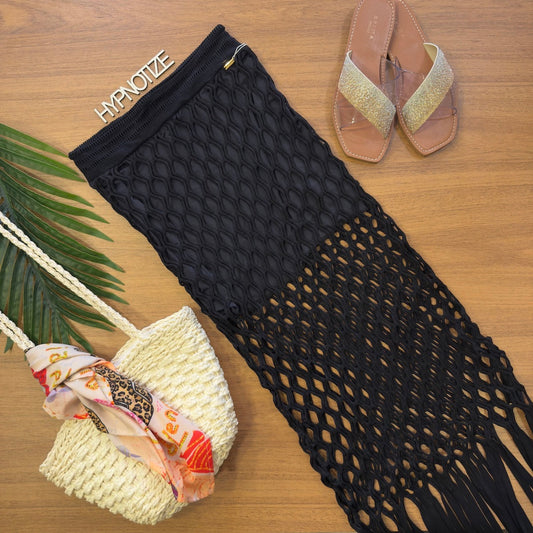 BEACH SKIRT DATIELE - BLACK
