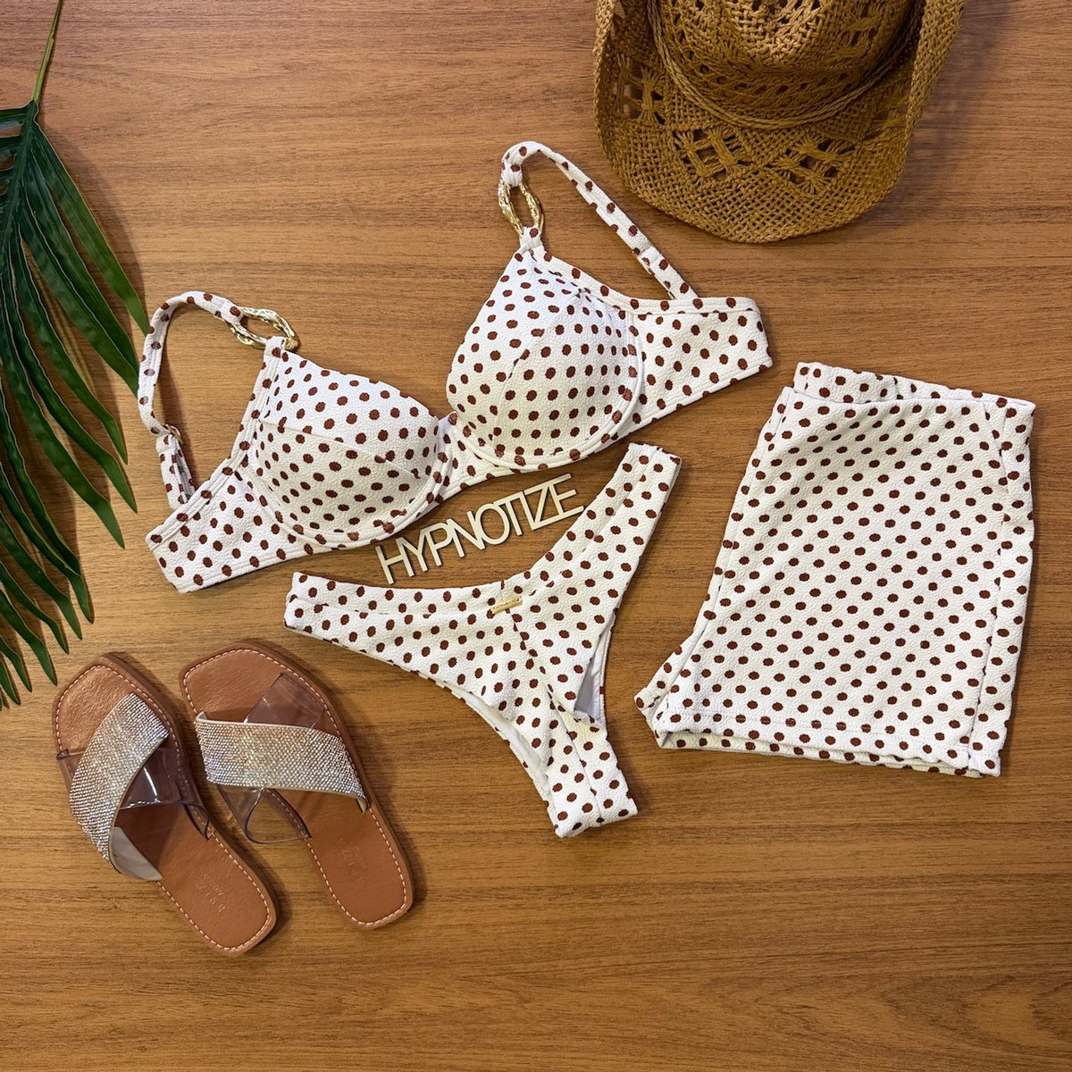 BIKINI GORETI - CRUNCK POLKA DOT WHITE