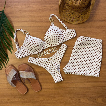 BIKINI GORETI - CRUNCK POLKA DOT WHITE