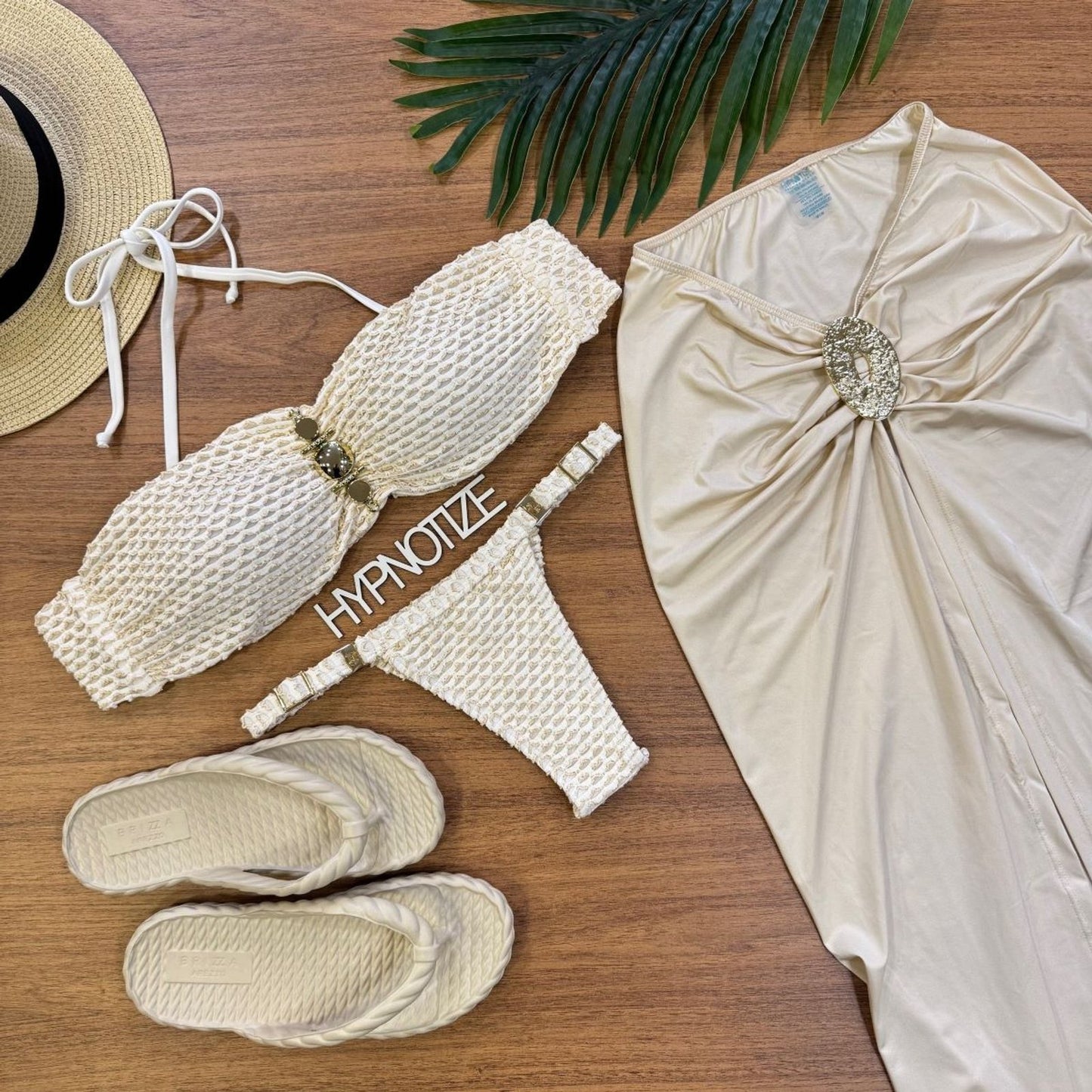 BIKINI EDNA - WHITE/GOLD