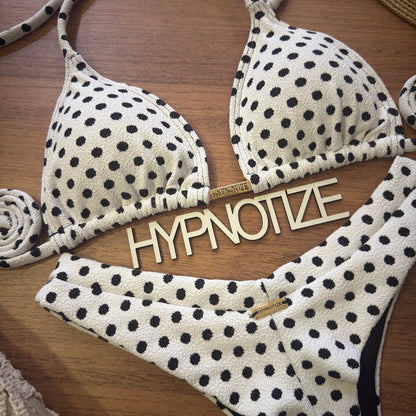 BIKINI ANDREIA - POLKA DOT BLACK/WHITE