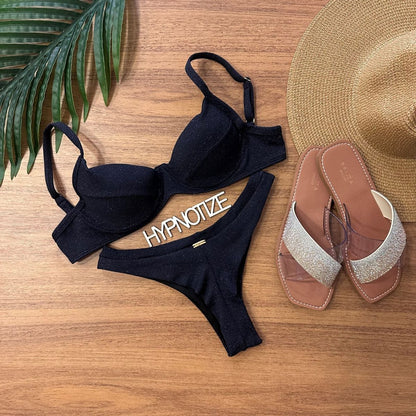 BIKINI CATIELE - LUREX BLACK