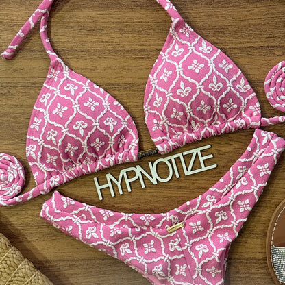 BIKINI ANDREIA - JACQUARD LIS MILKSHAKE