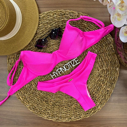 BIKINI CATIELE - RIBBED LUREX SHOCK