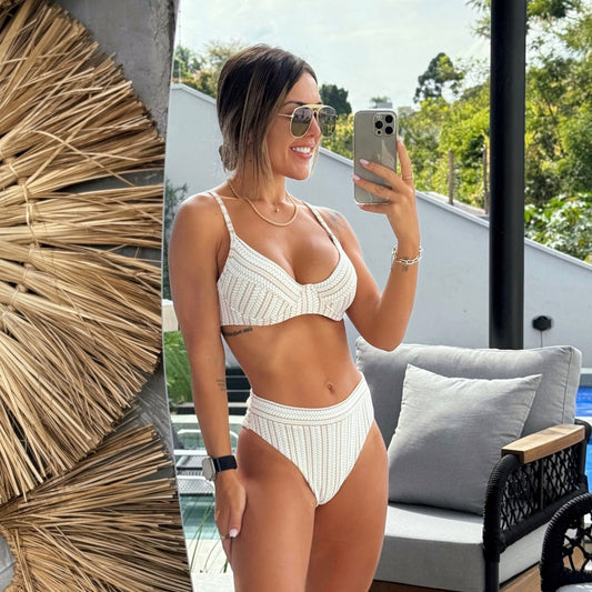 BIKINI MIKAELA - CROCHETE BEGE