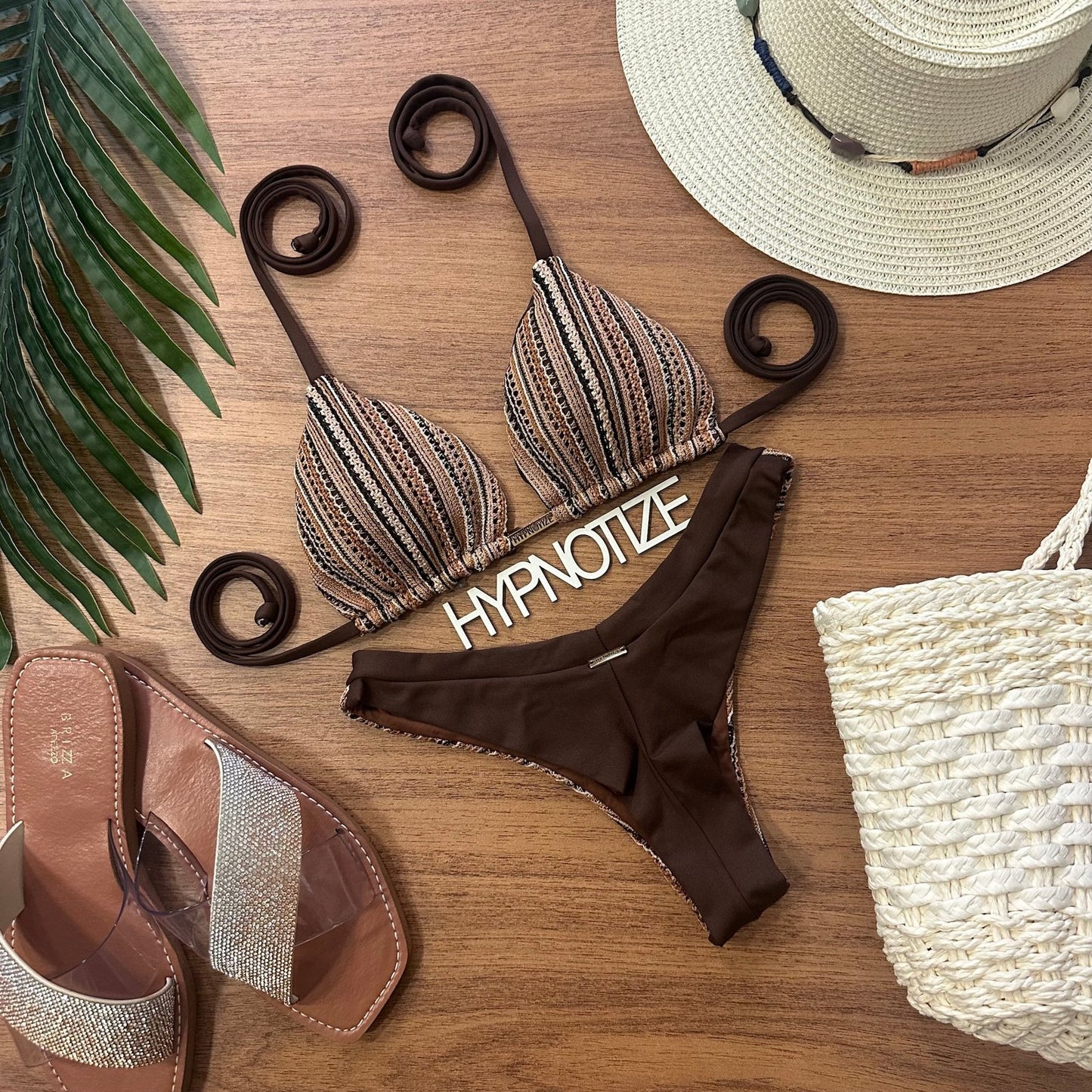 BIKINI ANDRIELI - CROCHE CARDOVA BROWN