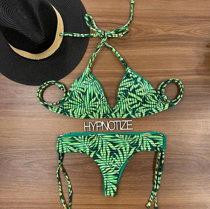 BIKINI LETICIA - LEAVES LIME