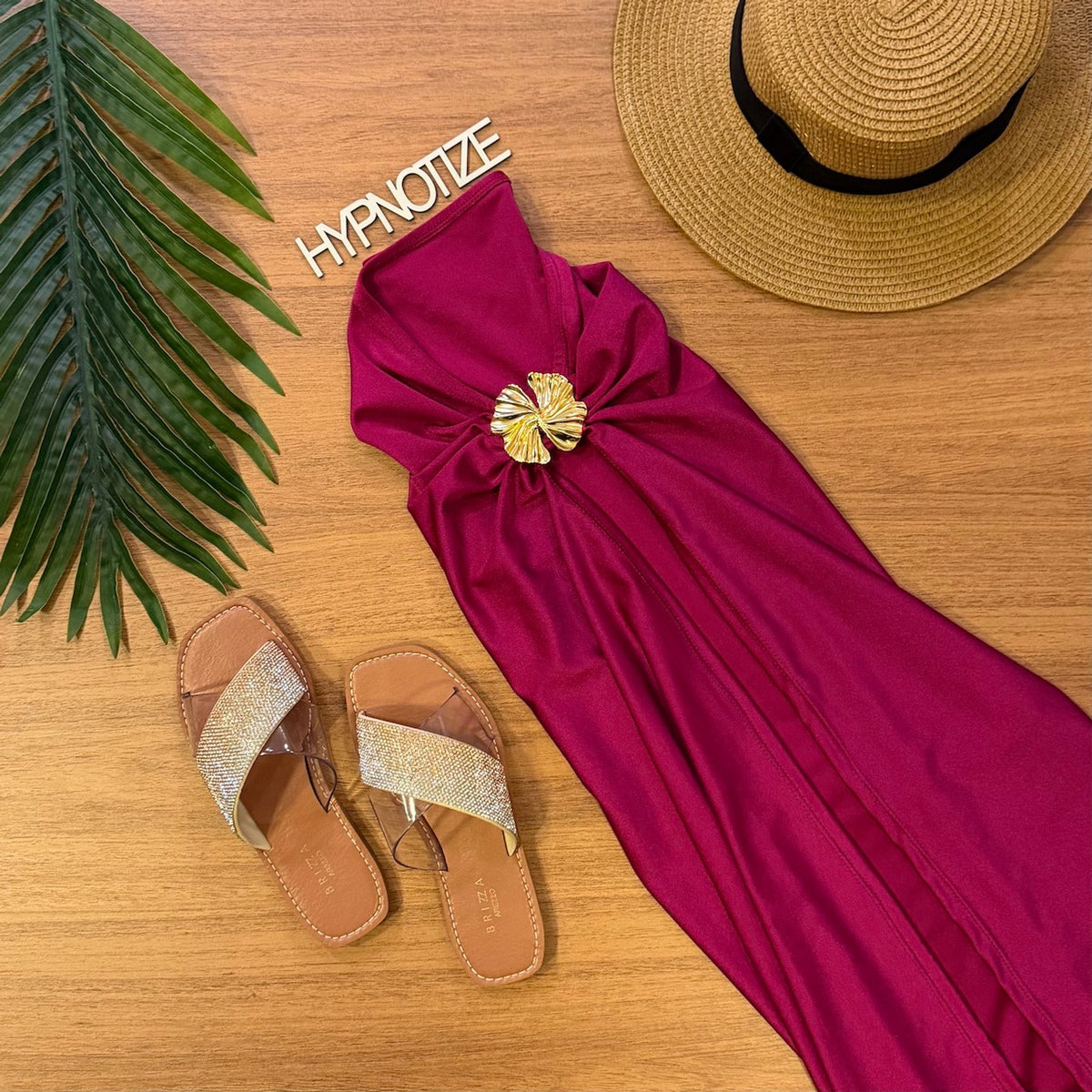 BEACH SKIRT IONARA - LUREX CHERRY