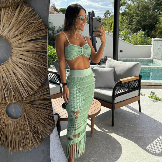 BEACH SKIRT DATIELE - GREEN