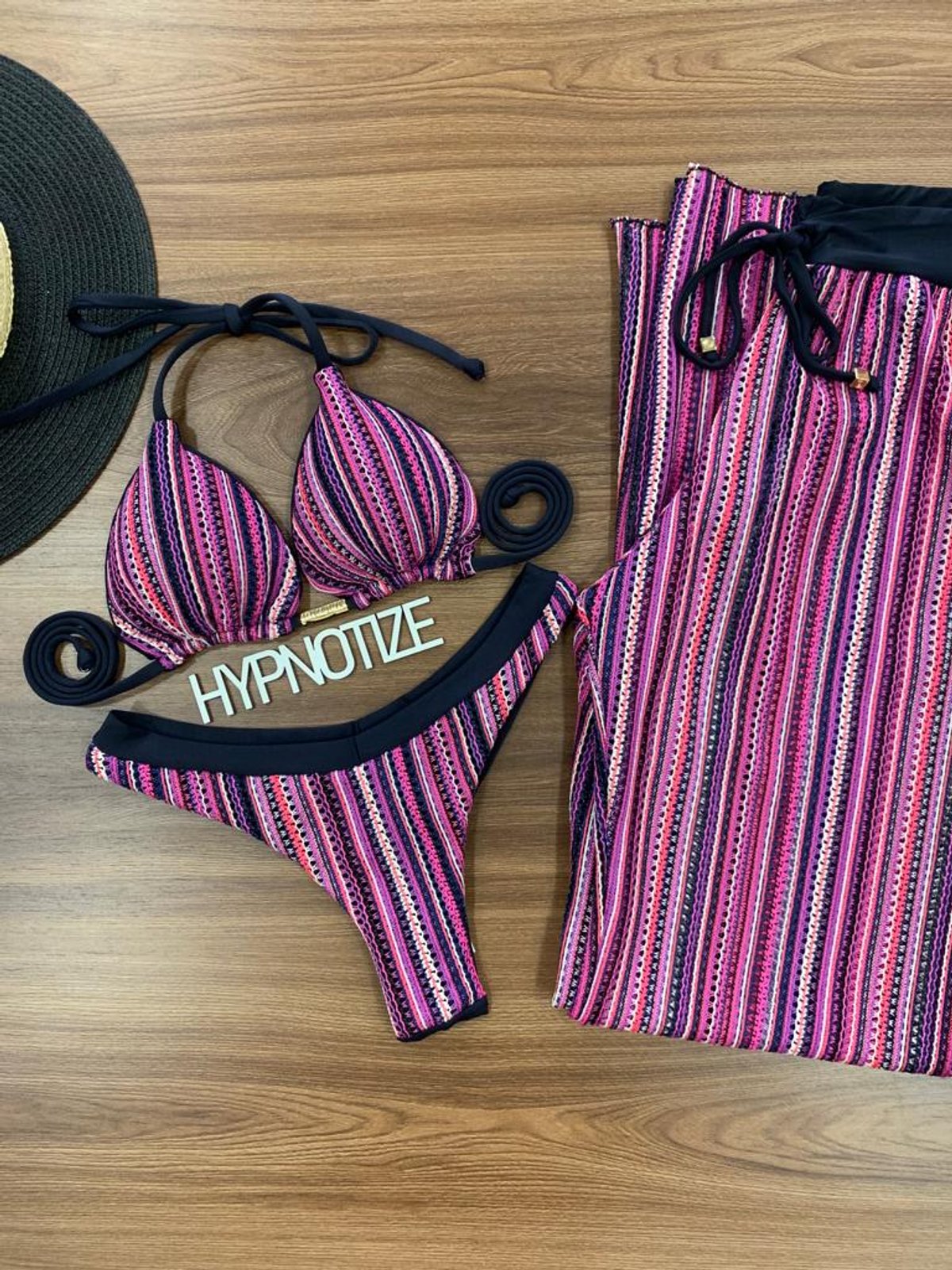 BEACH PANTS TAILANA - PURPLE CROCHET