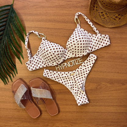 BIKINI GORETI - CRUNCK POLKA DOT WHITE