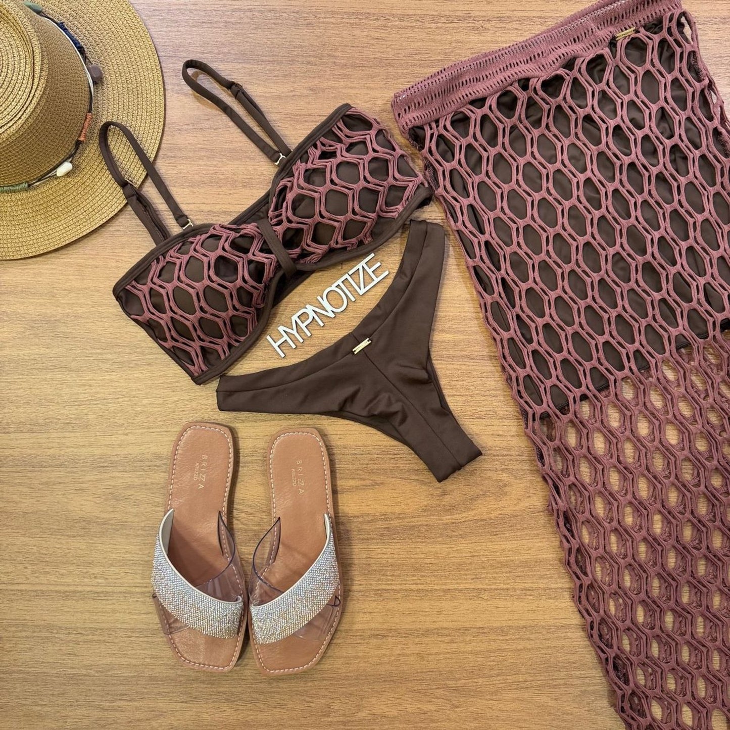 BEACH SKIRT DATIELE - COGNAC