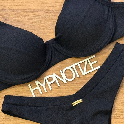 BIKINI CATIELE - CRESPINHO BLACK