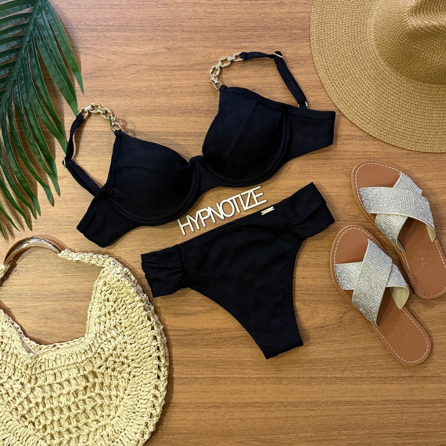BIKINI CLAUDIANE - BRAID BLACK