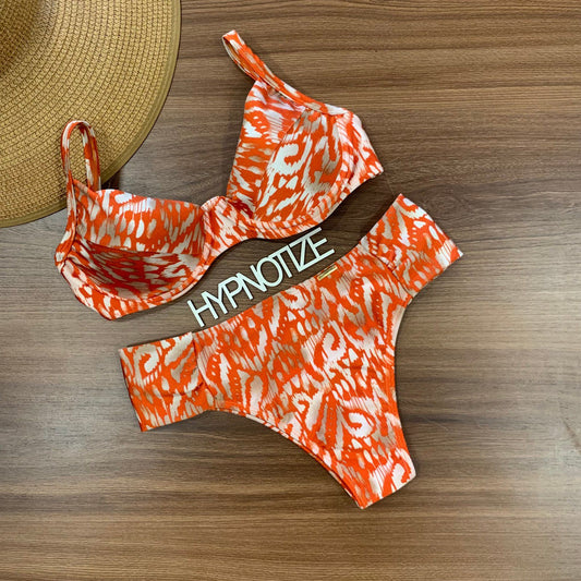 BIKINI CLAUDIA - ANIMAL PRINT ORANGE