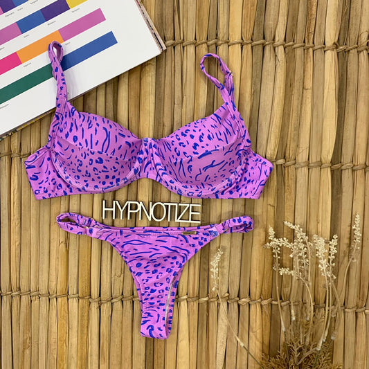 BIKINI LAUREN - ZEBRA PINK/PURPLE