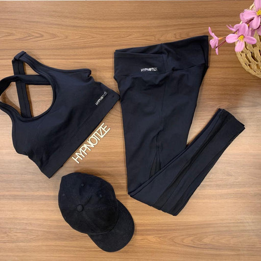 LEGGING + SPORTS BRA - BLACK